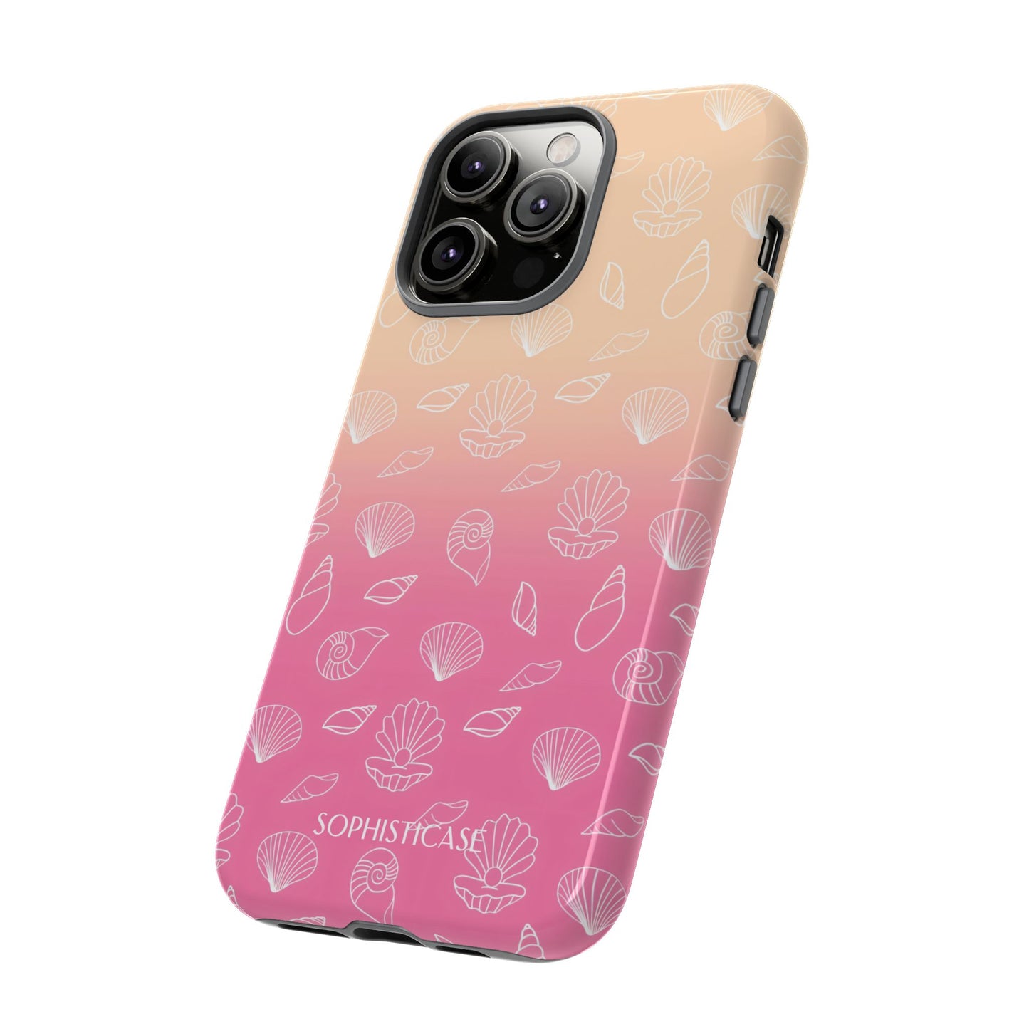 Seashell Society in Sandy Pink Sunset - iPhone Case, Samsung Galaxy Case, Google Pixel Case