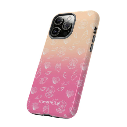 Seashell Society in Sandy Pink Sunset - iPhone Case, Samsung Galaxy Case, Google Pixel Case