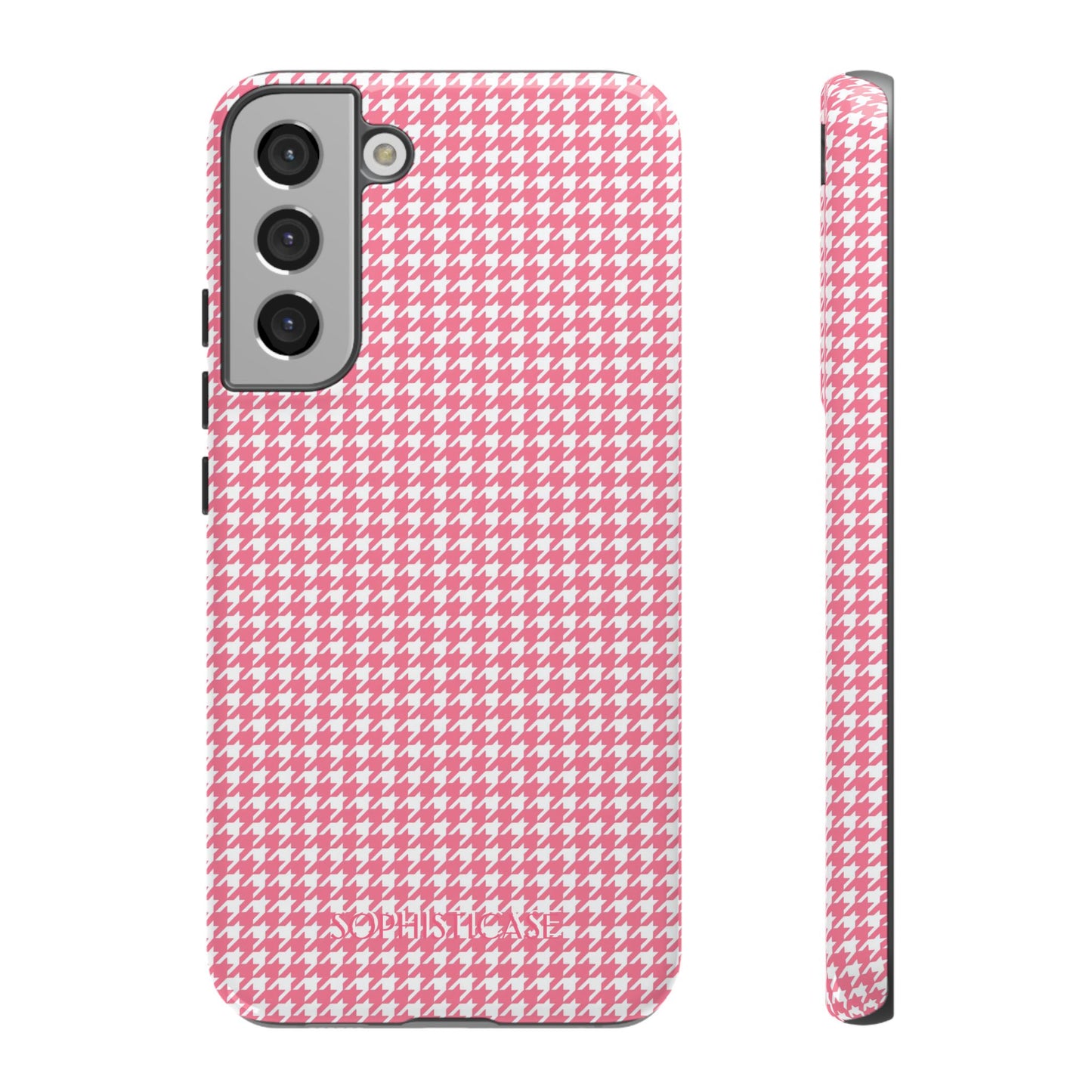 Tough Case - Houndstooth in Salmon