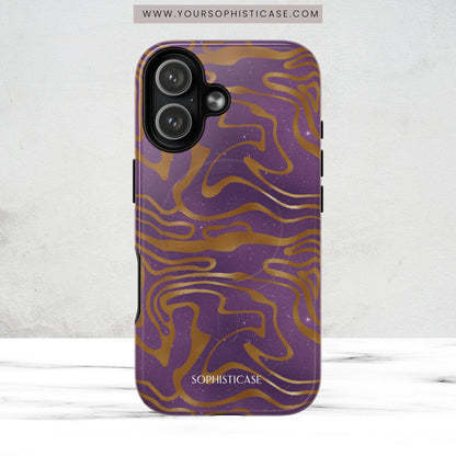 Cosmic Gold in Purple - iPhone Magsafe Case