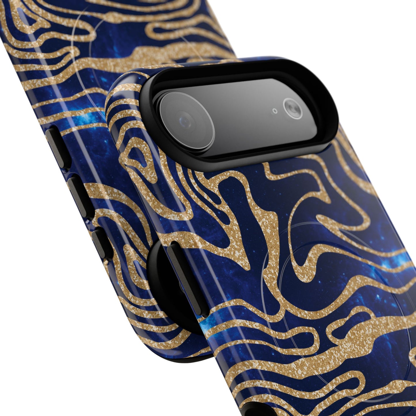 Cosmic Gold in Blue - iPhone Magsafe Case