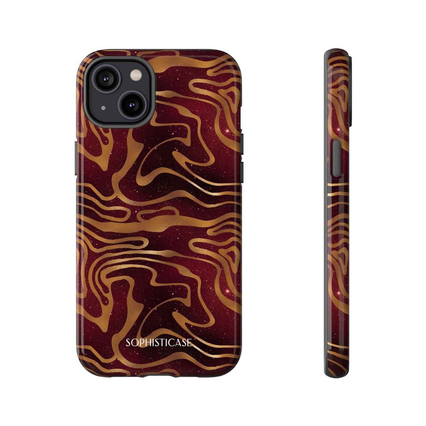 Cosmic Zebra in Red - iPhone Case, Samsung Galaxy Case, Google Pixel Case