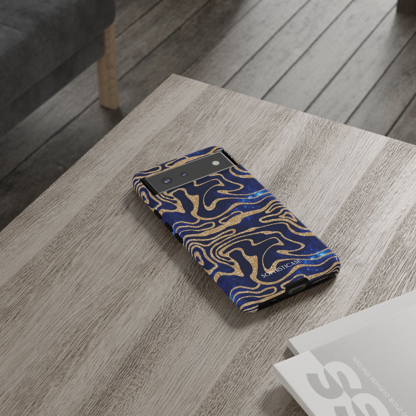 Cosmic Zebra in Blue - iPhone Case, Samsung Galaxy Case, Google Pixel Case