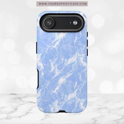 Marble Crush in Blue - iPhone Case