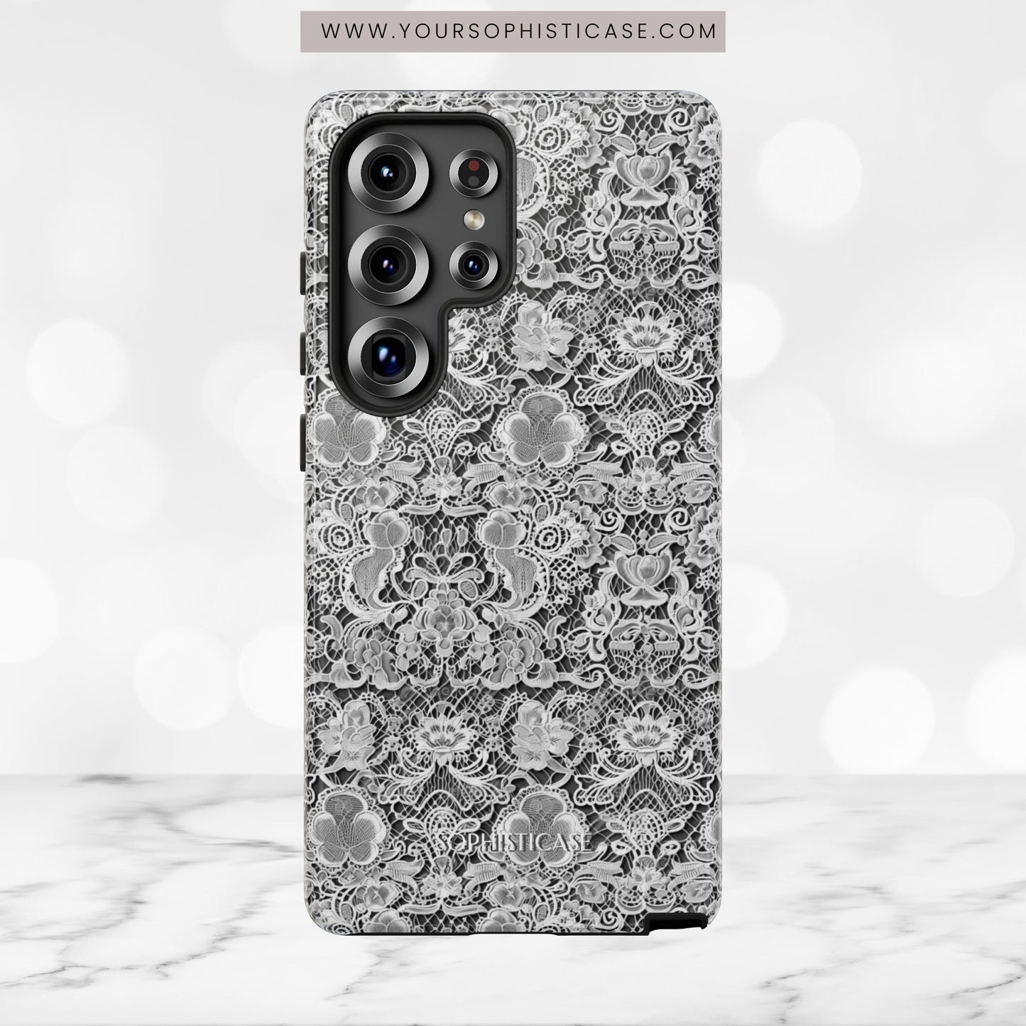 Luxe Lace in Black - iPhone Case, Samsung Galaxy Case, Google Pixel Case