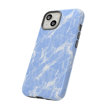 Marble Crush in Blue - Tough Phone Case