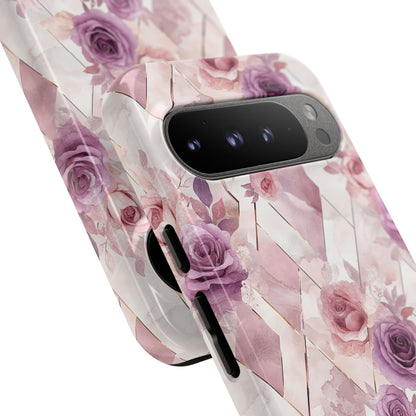 Royal Floral in Mauve Rose - Tough Phone Case
