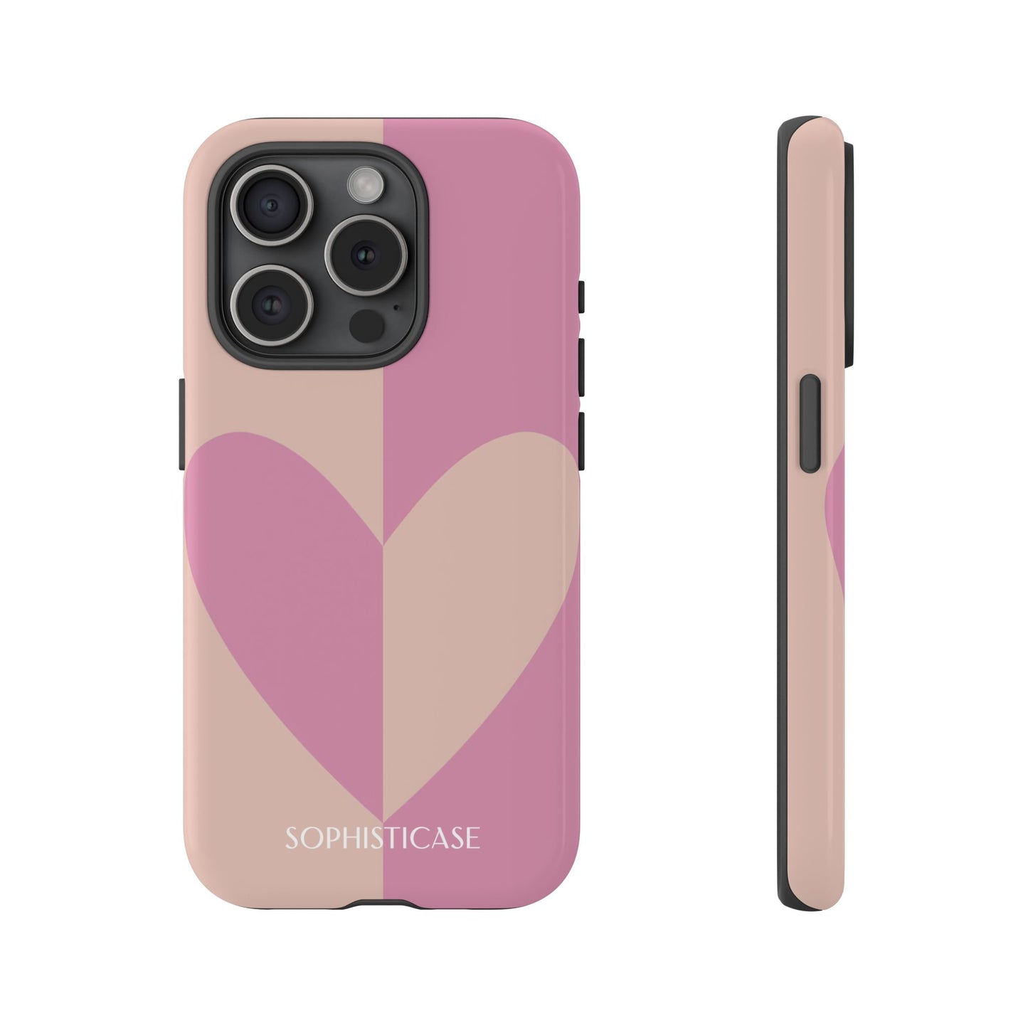 Be Mine in Pink and Brown - iPhone Case