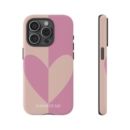 Be Mine in Pink and Brown - iPhone Case