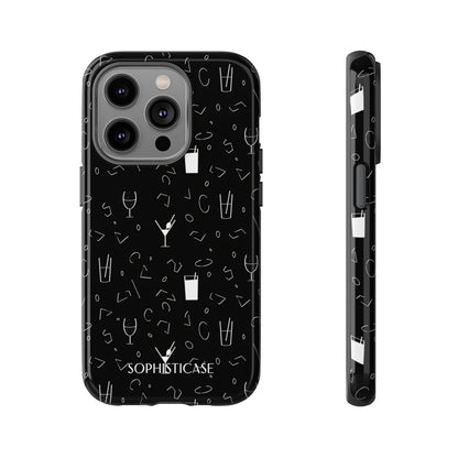 Cocktail Hour in Black - iPhone Case