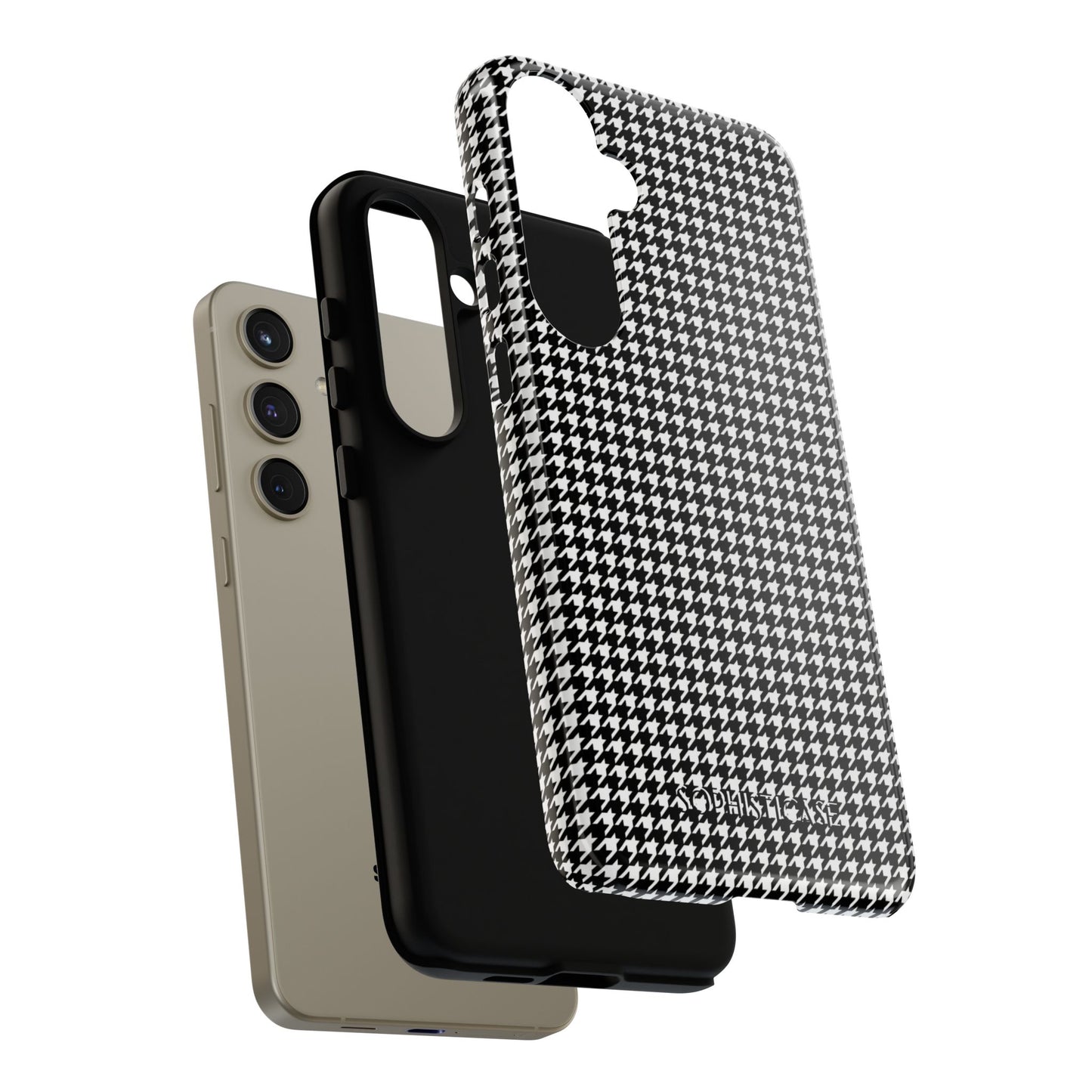 Tough Case - Houndstooth in Black