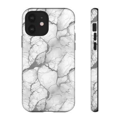 Marble Opulence in Charcoal Grey - iPhone Case