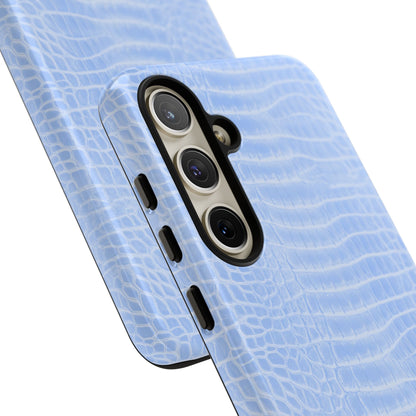 Luxe Leather in Blue - Tough Phone Case