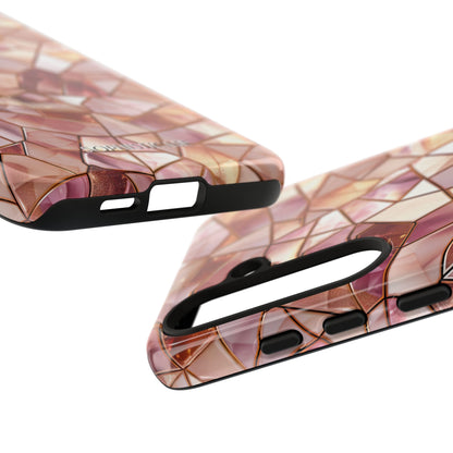 Rose' Runway in Champagne Mosaic - Tough Phone Case