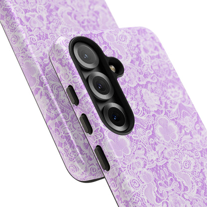 Luxe Lace in Purple - iPhone Case, Samsung Galaxy Case, Google Pixel Case
