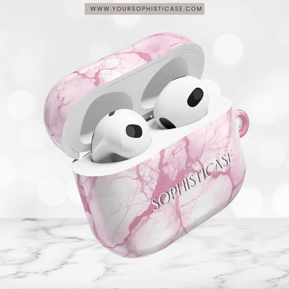 AirPod Cases - Marble Opulence in Pink