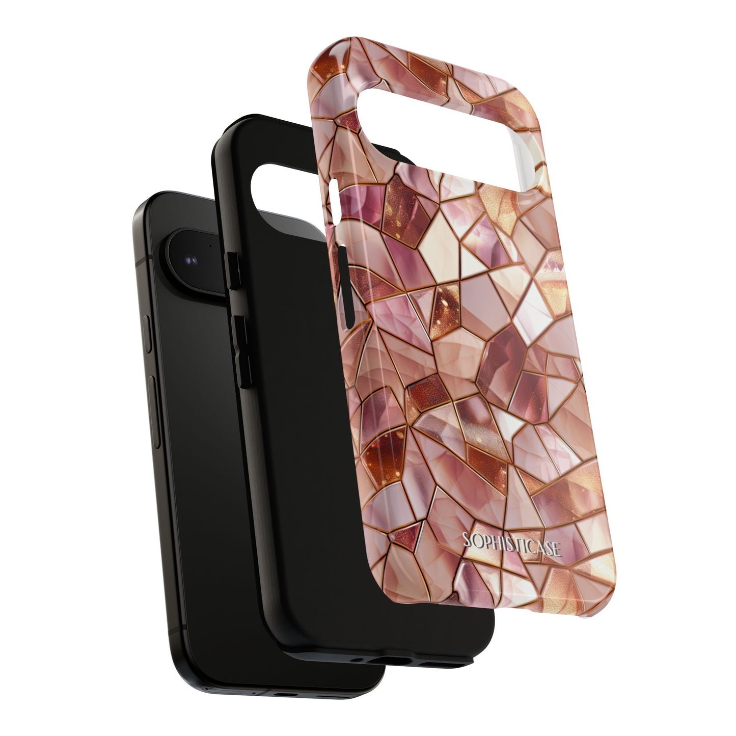 Rose' Runway in Champagne Mosaic - Tough Phone Case