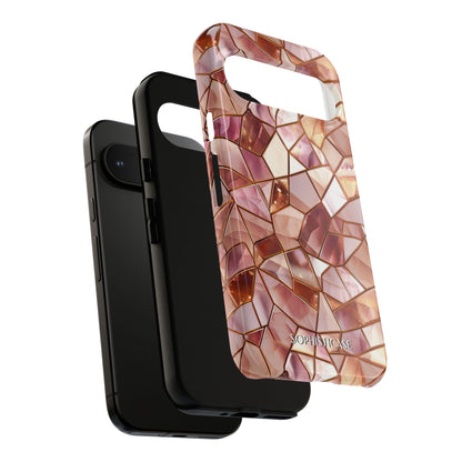 Rose' Runway in Champagne Mosaic - Tough Phone Case