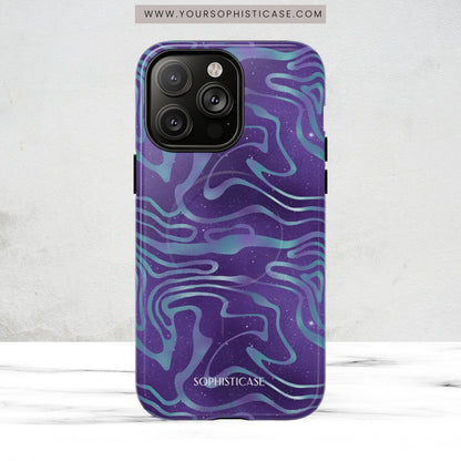 Cosmic Gold in Blue & Purple - iPhone Magsafe Case