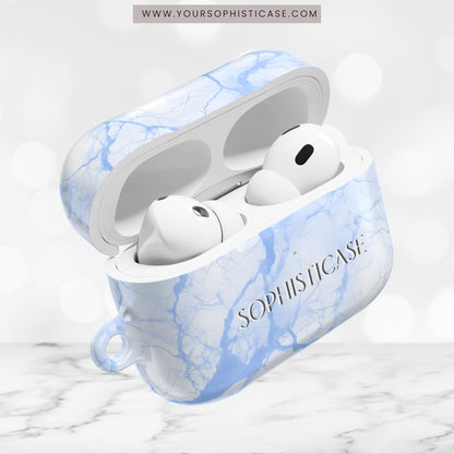 AirPod Cases - Marble Opulence in Blue