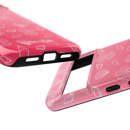 Seashell Society in Sunset Pink - iPhone Case, Samsung Galaxy Case, Google Pixel Case