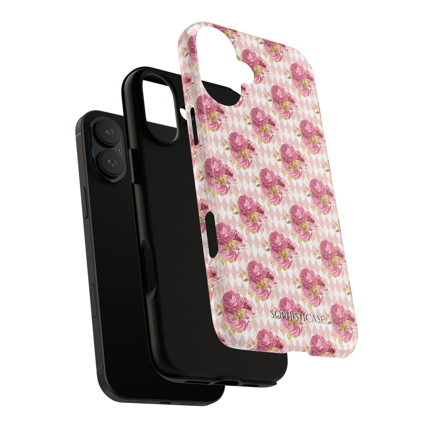 Rose Diamond Romance in Sienna - Tough Phone Case