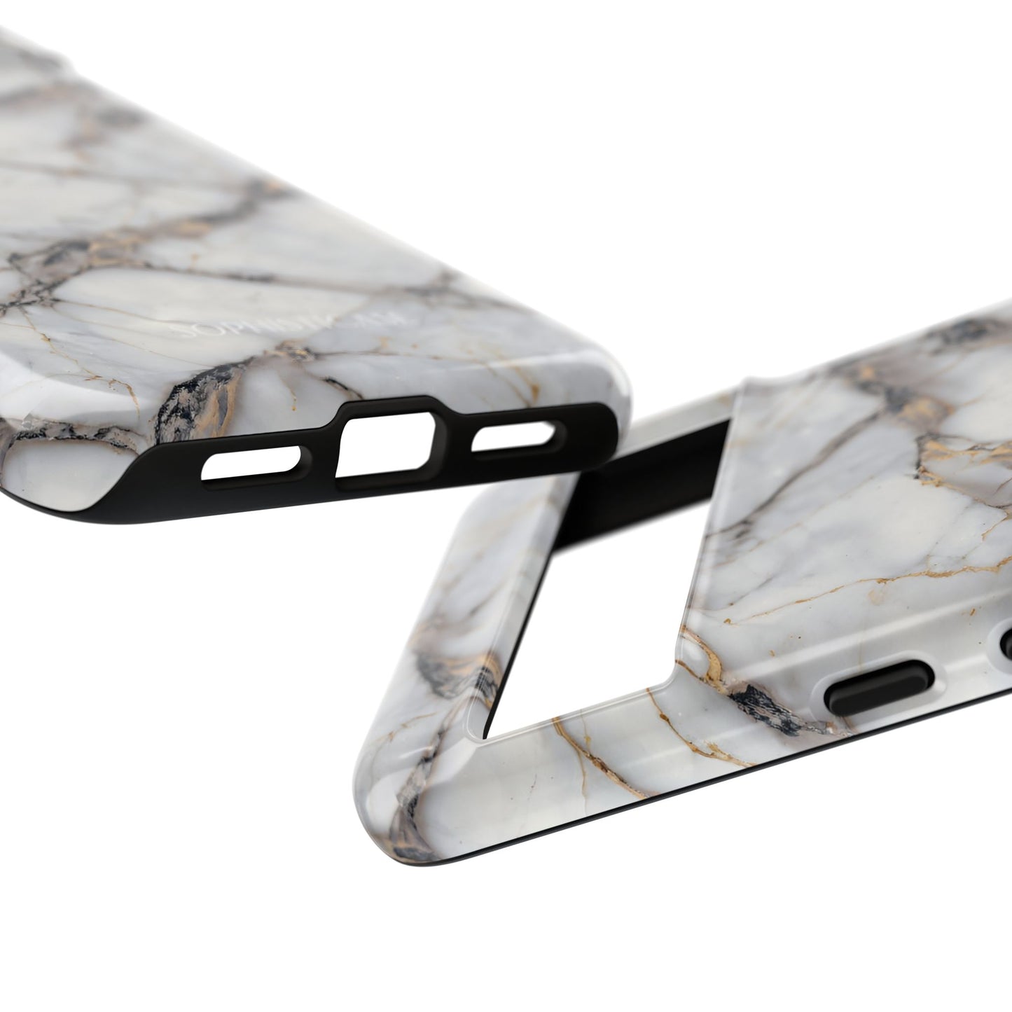 Marble Opulence in Cracked Beige - iPhone Case, Samsung Galaxy Case, Google Pixel Case