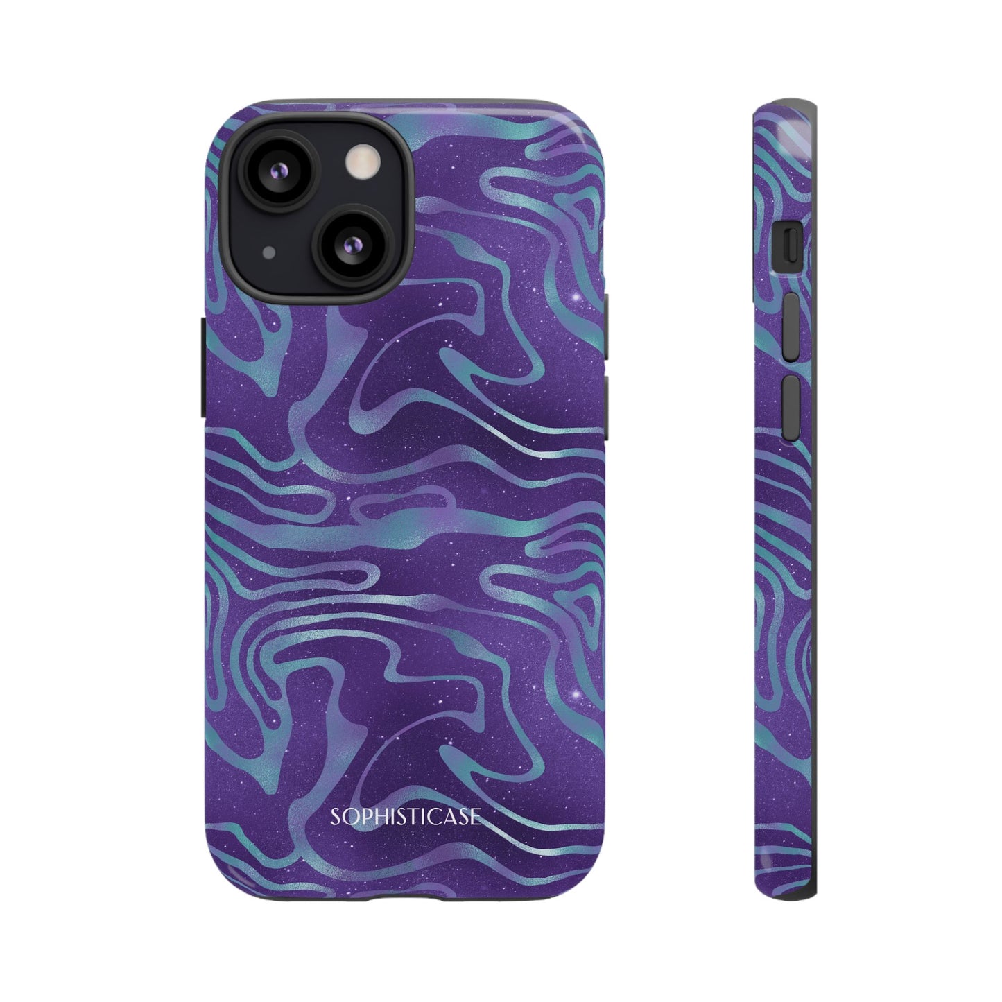 Cosmic Gold in Blue & Purple - iPhone Case, Samsung Galaxy Case, Google Pixel Case