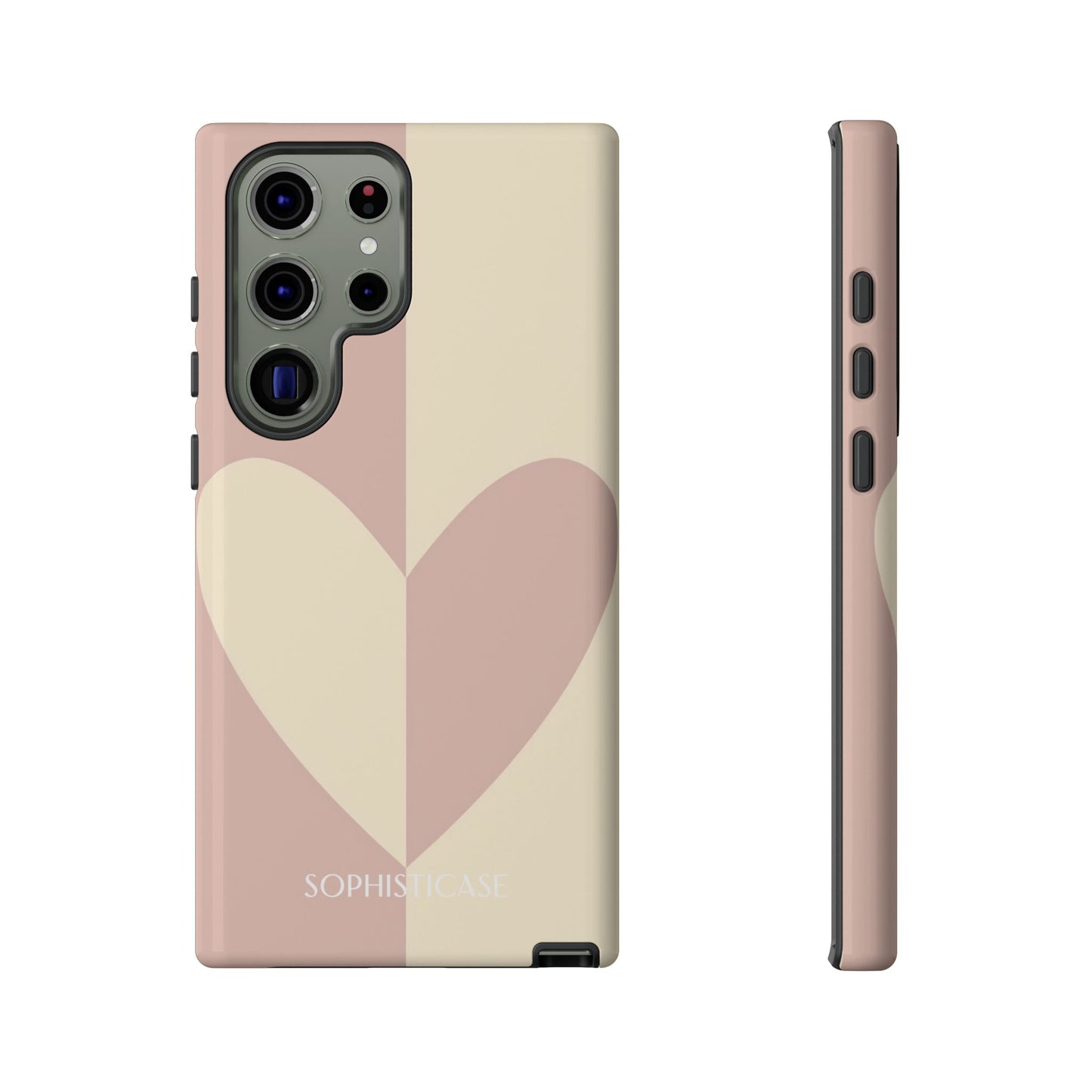 Be Mine in Brown and Beige - Drop Proof Phone Case for Samsung Galaxy