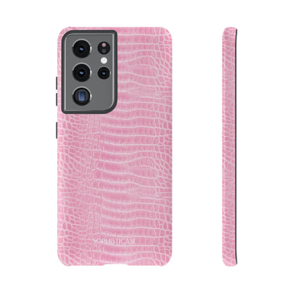 Luxe Leather in Pink - Tough Phone Case