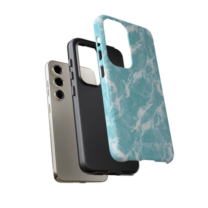 Marble Crush in Aqua - Tough Phone Case