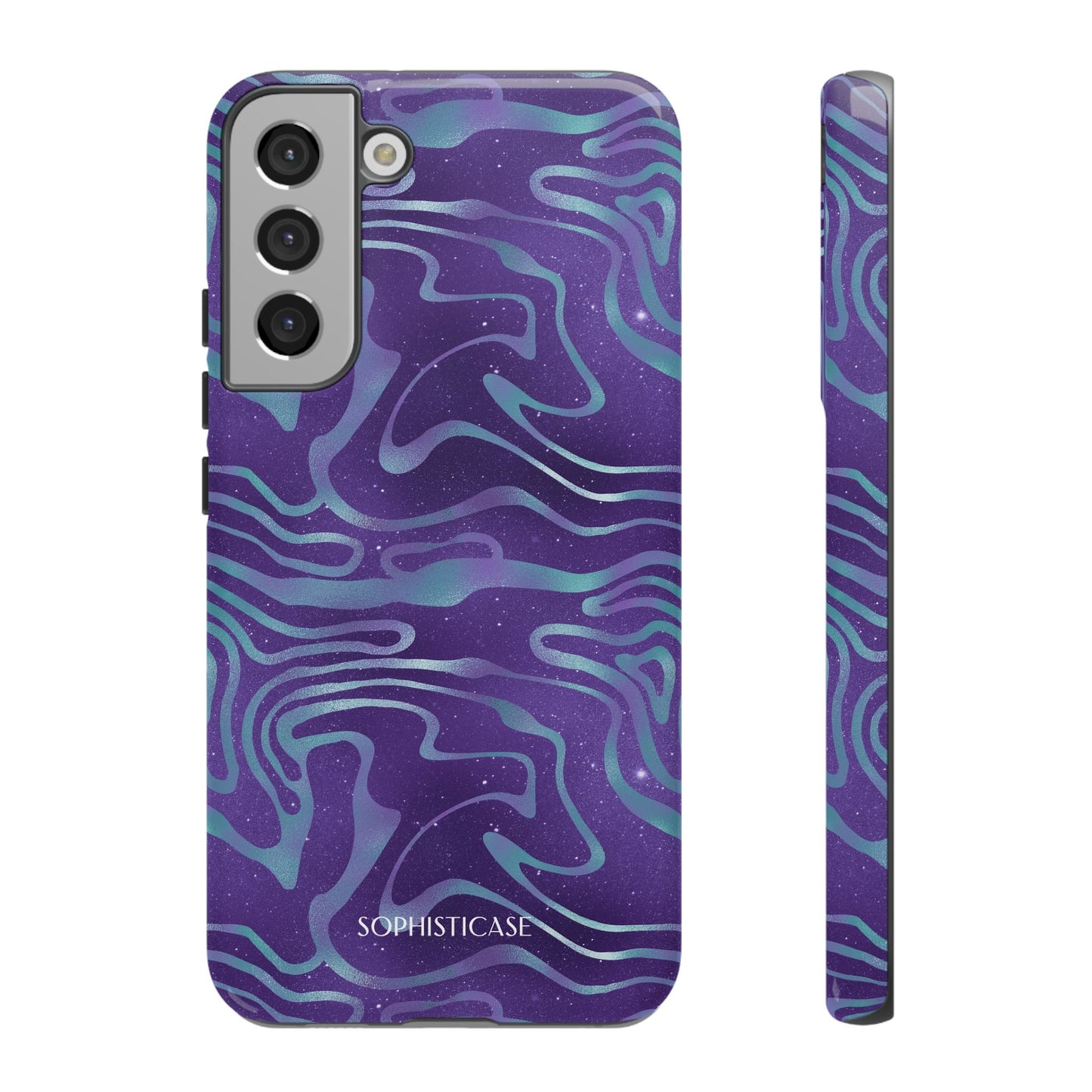 Cosmic Gold in Blue & Purple - iPhone Case, Samsung Galaxy Case, Google Pixel Case