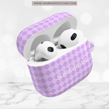 AirPod Cases - Diamond Diva in Pastel Purple