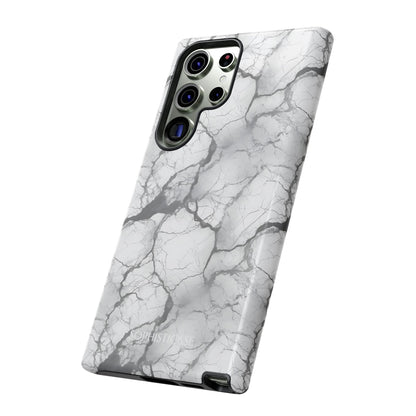 Marble Opulence in Charcoal Grey - Tough Phone Case