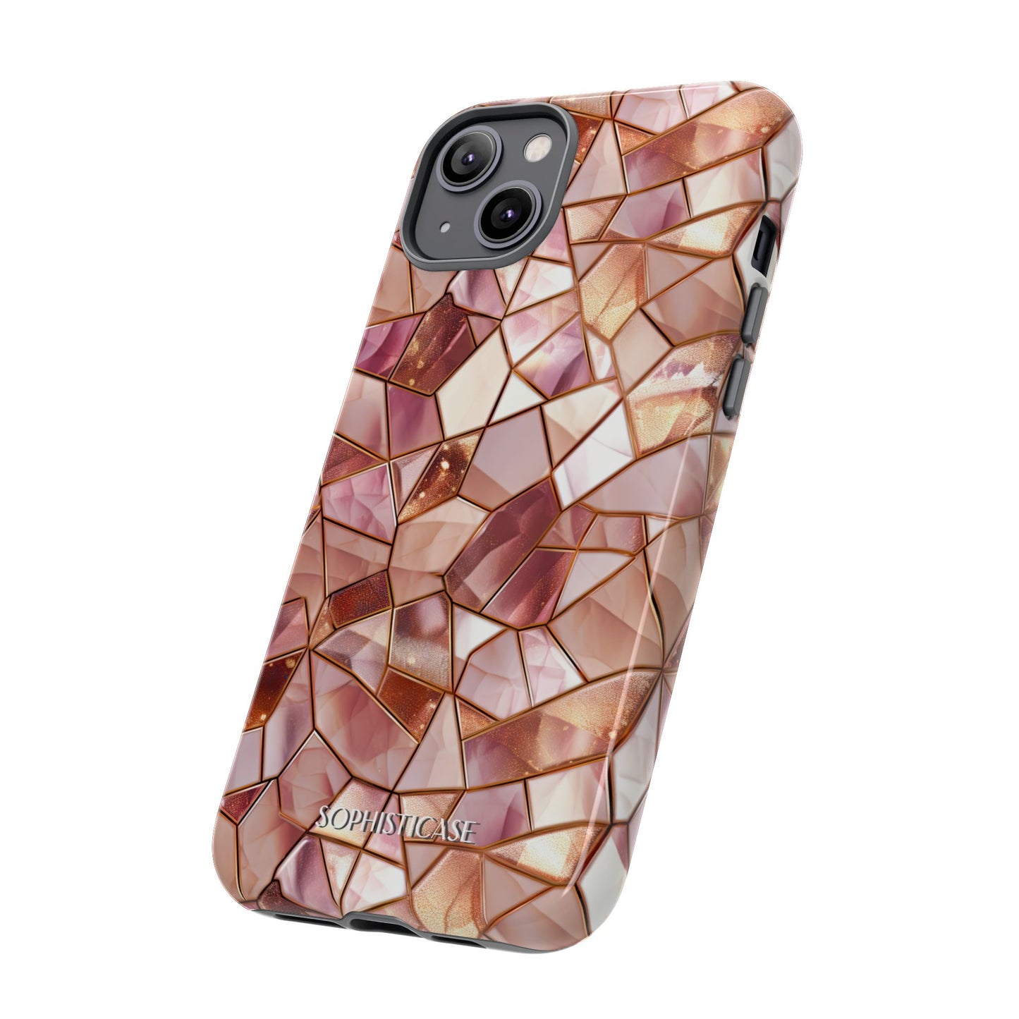 Rose' Runway in Champagne Mosaic - Tough Phone Case
