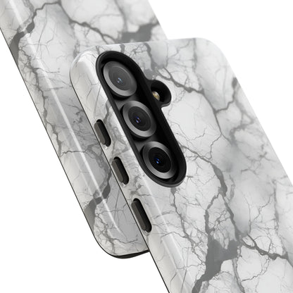 Marble Opulence in Charcoal Grey - Tough Phone Case