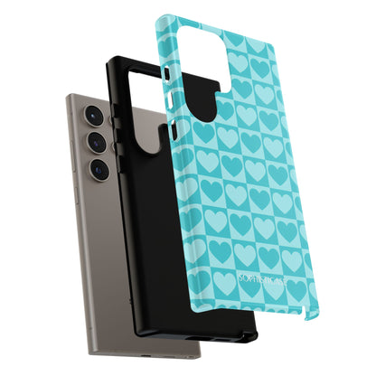 Tough Love in Aqua - Tough Phone Case