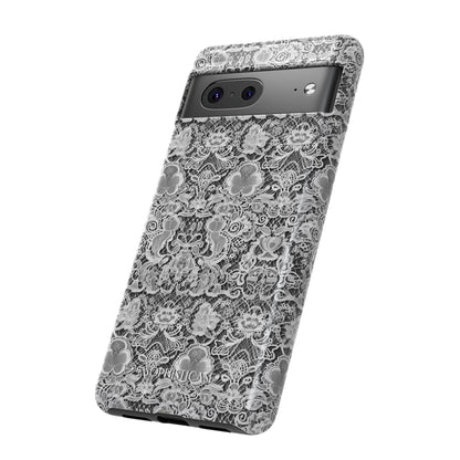 Luxe Lace in Black - Tough Phone Case