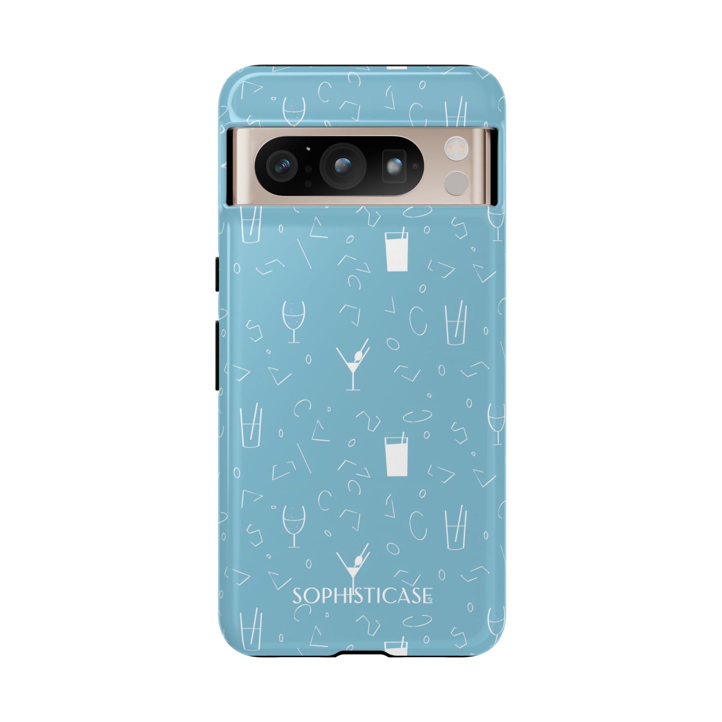 Cocktail Hour in Blue - Tough Phone Case for Google Pixel