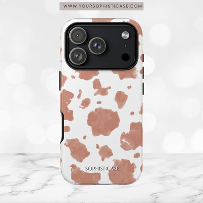 Holy Cow in Light Brown - iPhone Case