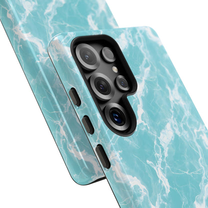 Marble Crush in Aqua - Tough Phone Case