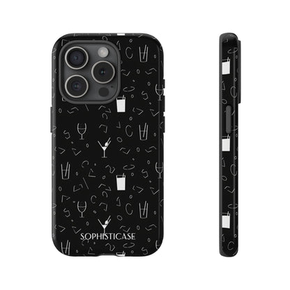 Cocktail Hour in Black - iPhone Case