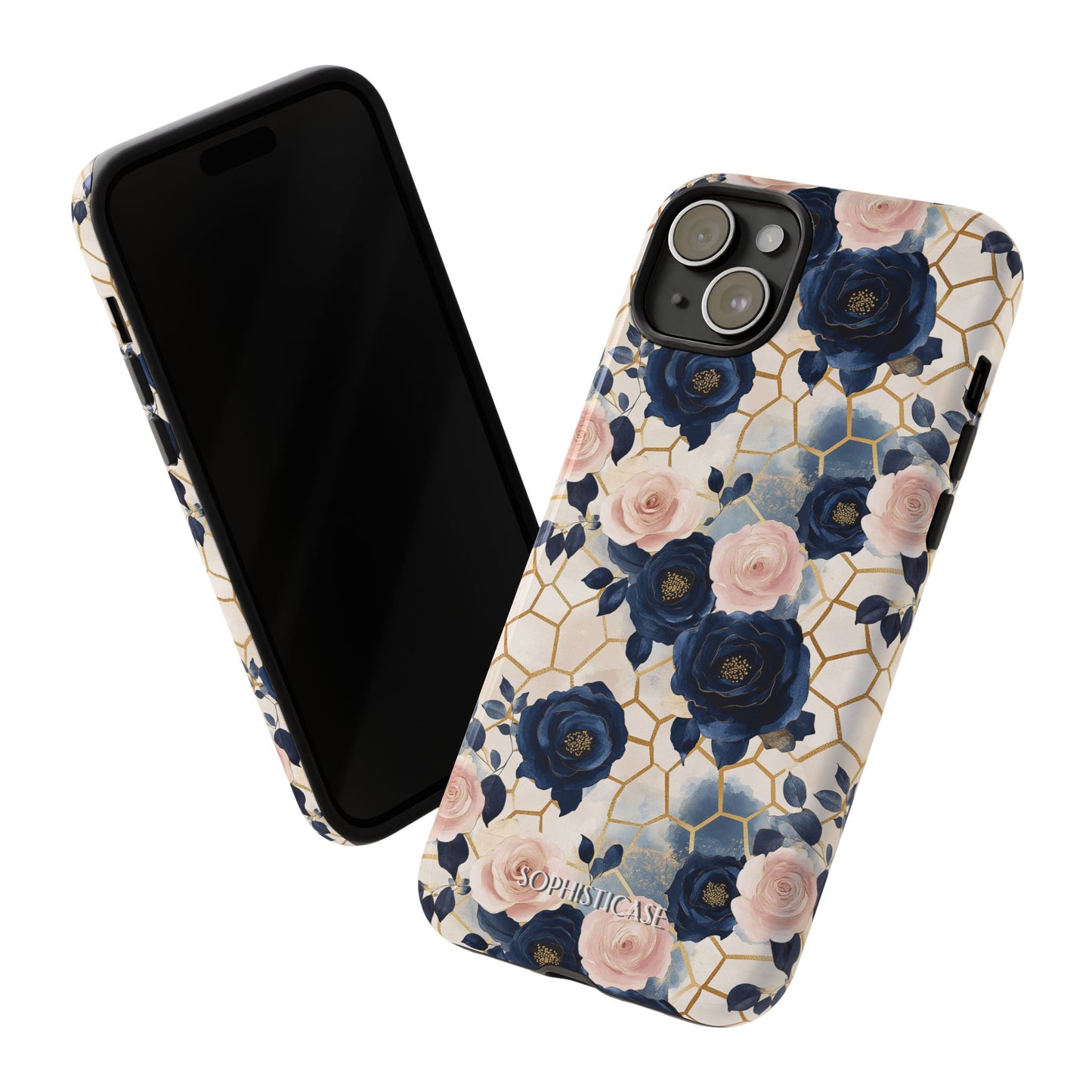Royal Floral in Navy Hive - Tough Phone Case