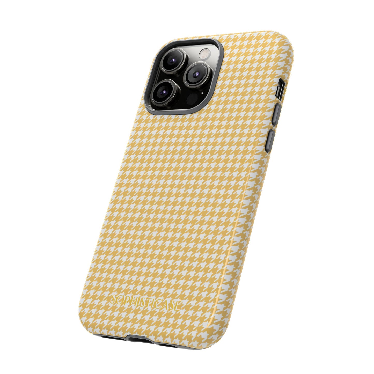 Tough Case - Houndstooth in Mustard