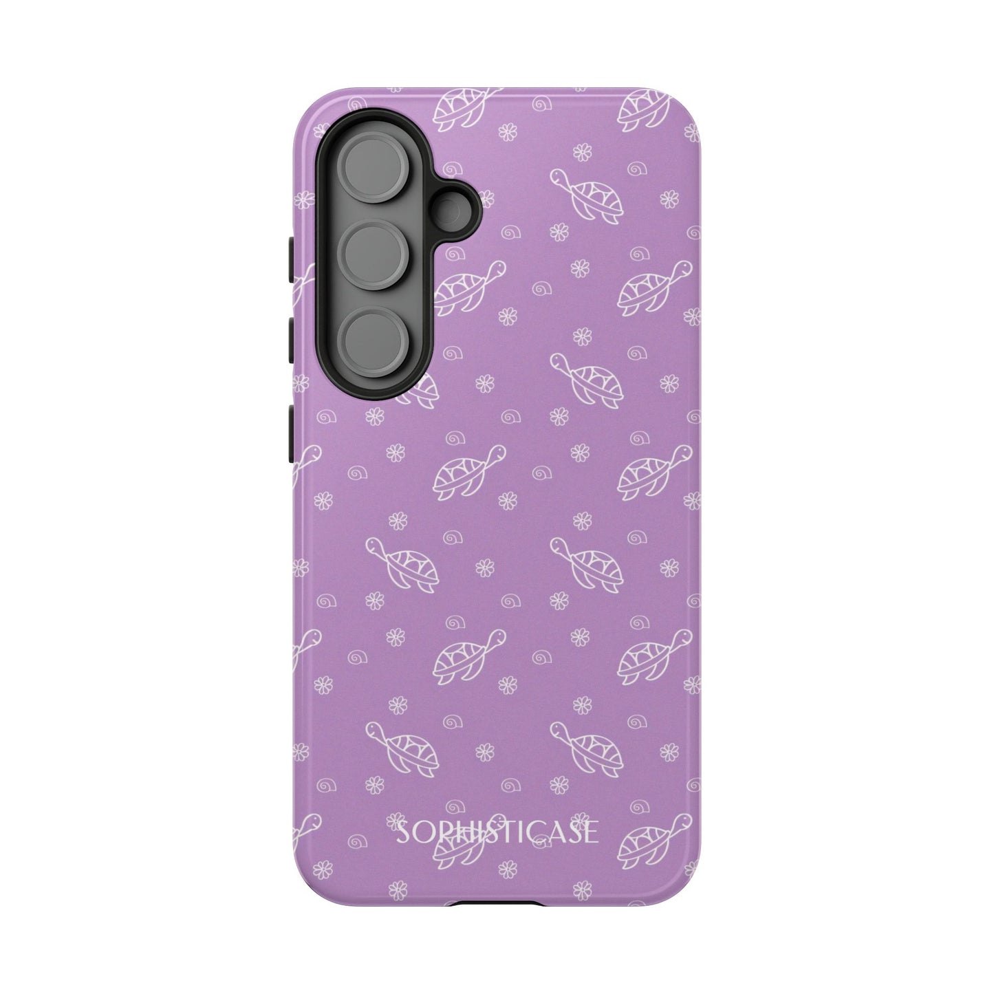 Turtle Island in Purple - Drop Proof Phone Case for Samsung Galaxy