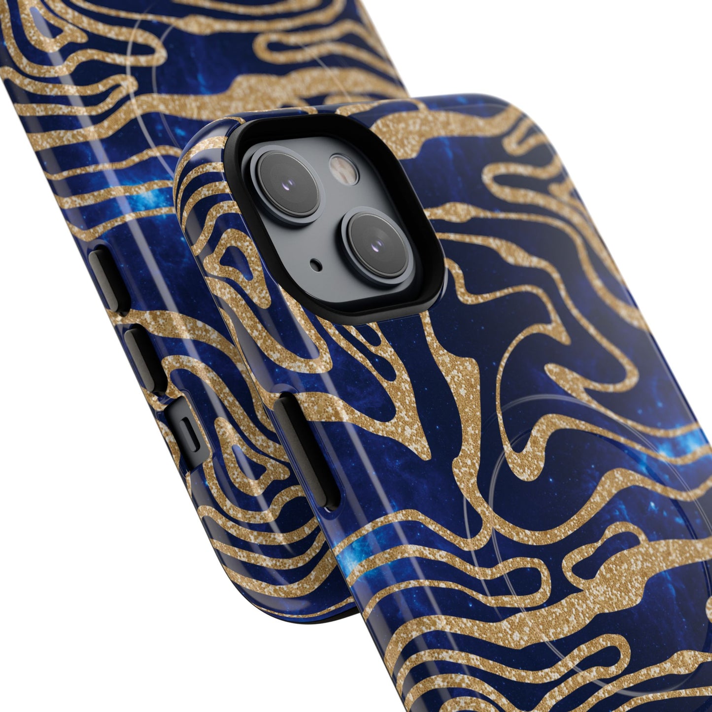 Cosmic Gold in Blue - iPhone Magsafe Case