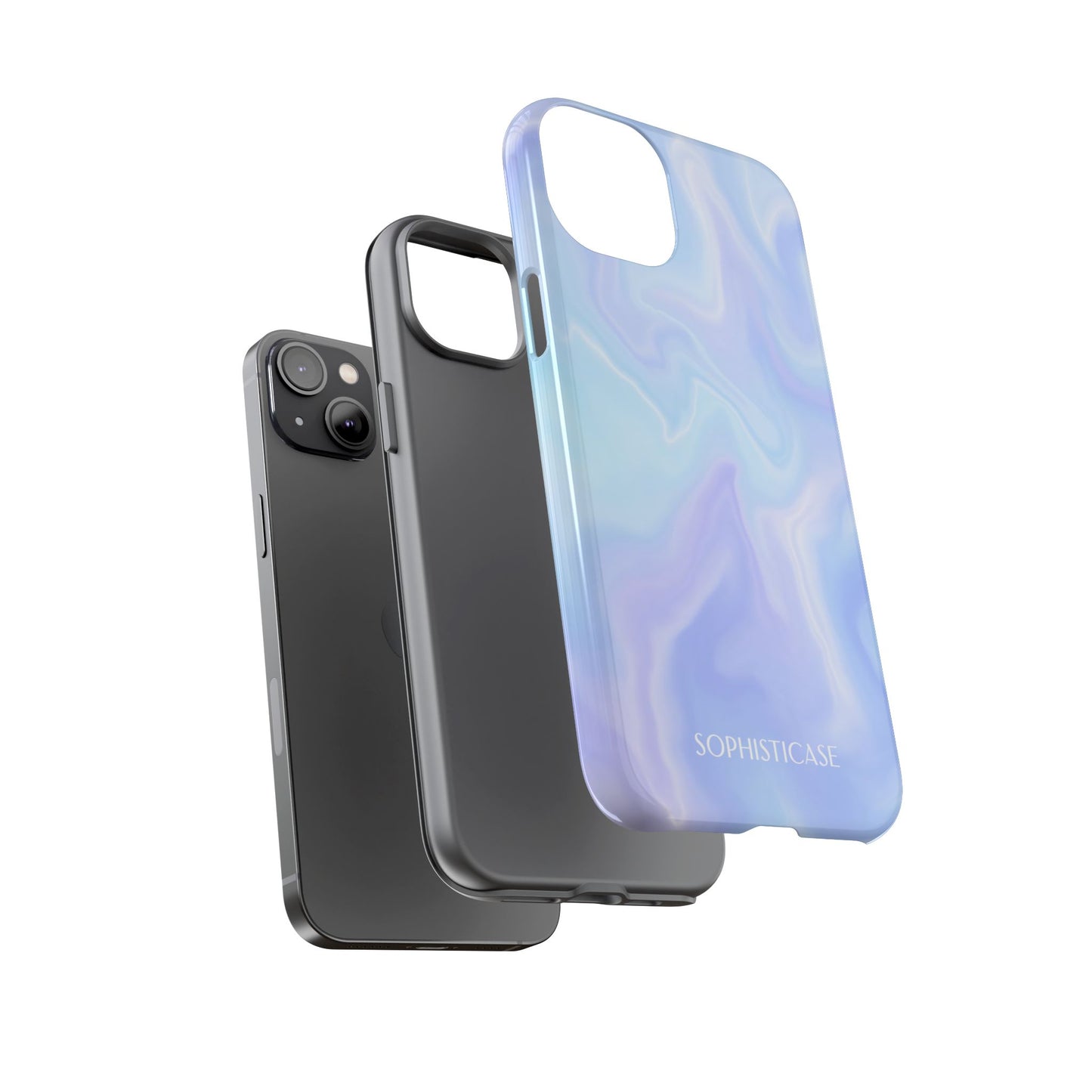Liquid Magic in Blue Haze - iPhone Case