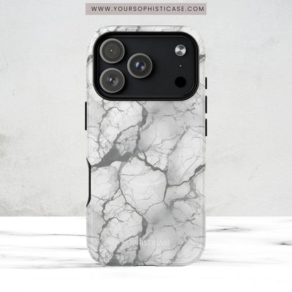 Marble Opulence in Charcoal Grey - Magsafe Case