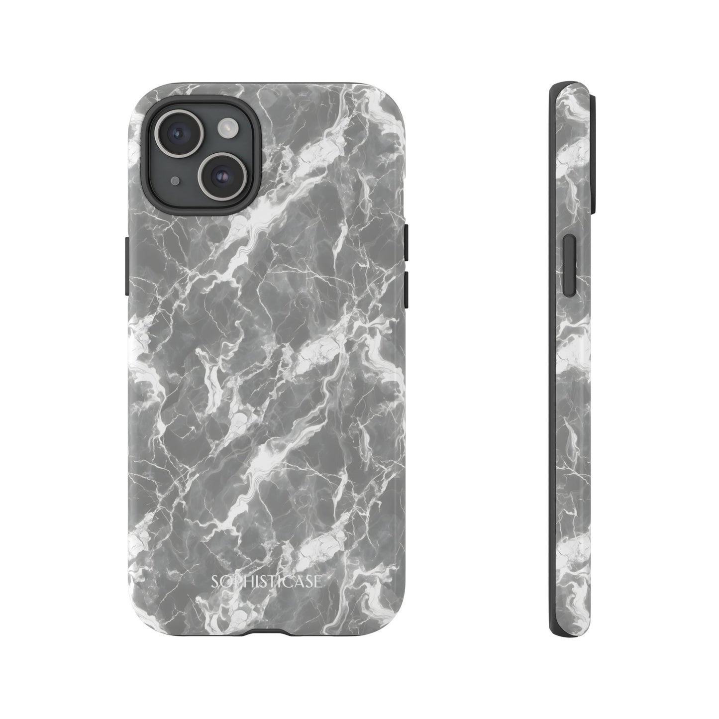 Marble Crush in Charcoal Grey - iPhone Case
