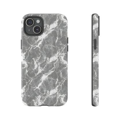 Marble Crush in Charcoal Grey - iPhone Case